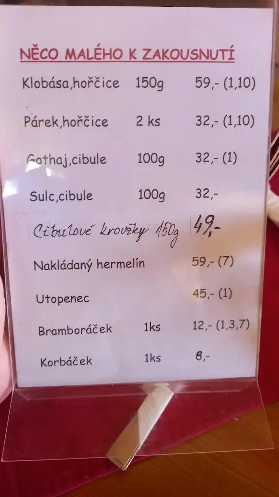 Menu_Train station restaurant Veselí nad Lužnicí_Veselí nad Lužnicí_image_3