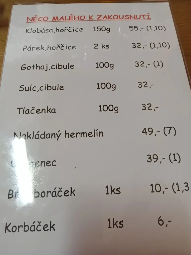 Menu_Train station restaurant Veselí nad Lužnicí_Veselí nad Lužnicí_image_4