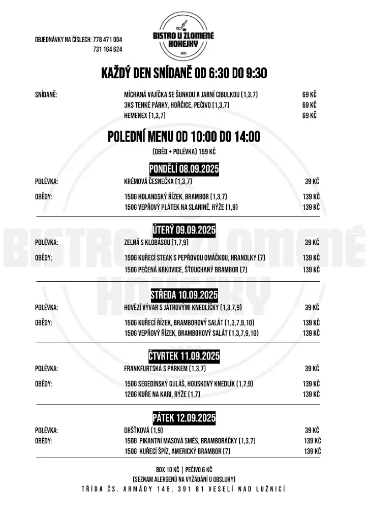 Menu_Bistro U Zlomené hokejky_Veselí nad Lužnicí_image_1