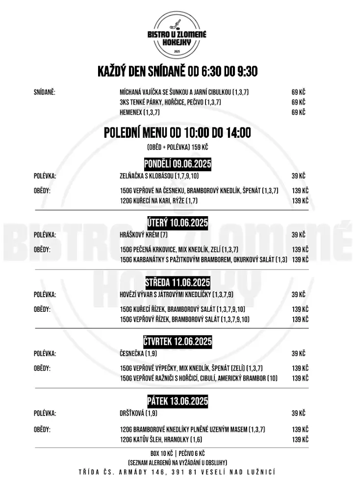 Menu_Bistro U Zlomené hokejky_Veselí nad Lužnicí_image_2