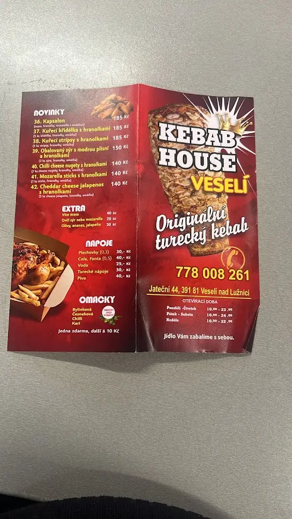 Menu_Jordan kebab_Veselí nad Lužnicí_immagine_2