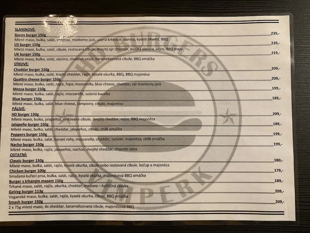 Menu_HD Burgers_Vimperk_image_1