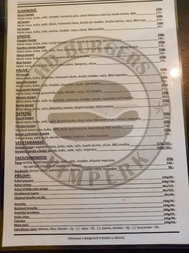 Menu_HD Burgers_Vimperk_image_4