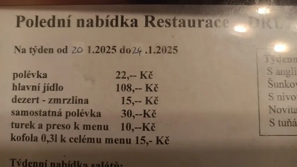 Menu_Zábavní centrum DRUŽBA_Vodňany_image_2