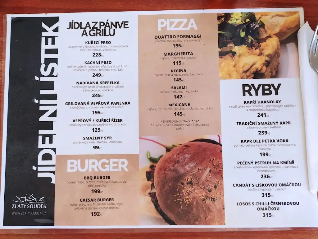 Menu_Zlatý soudek_Vodňany_immagine_2