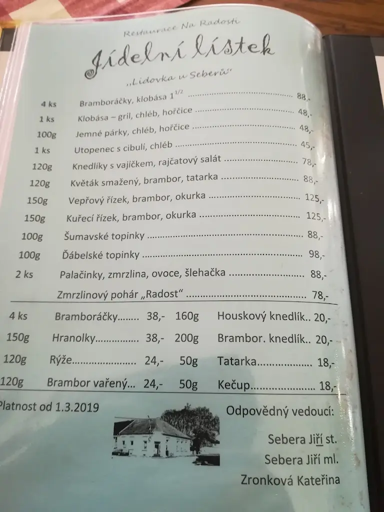 Menu_Restaurace Na Radosti_Vodňany_immagine_2