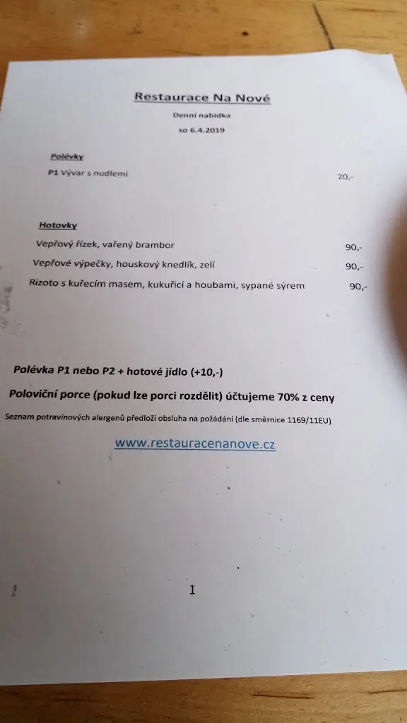 Menu_Restaurace Na Nové_Volyně_image_1