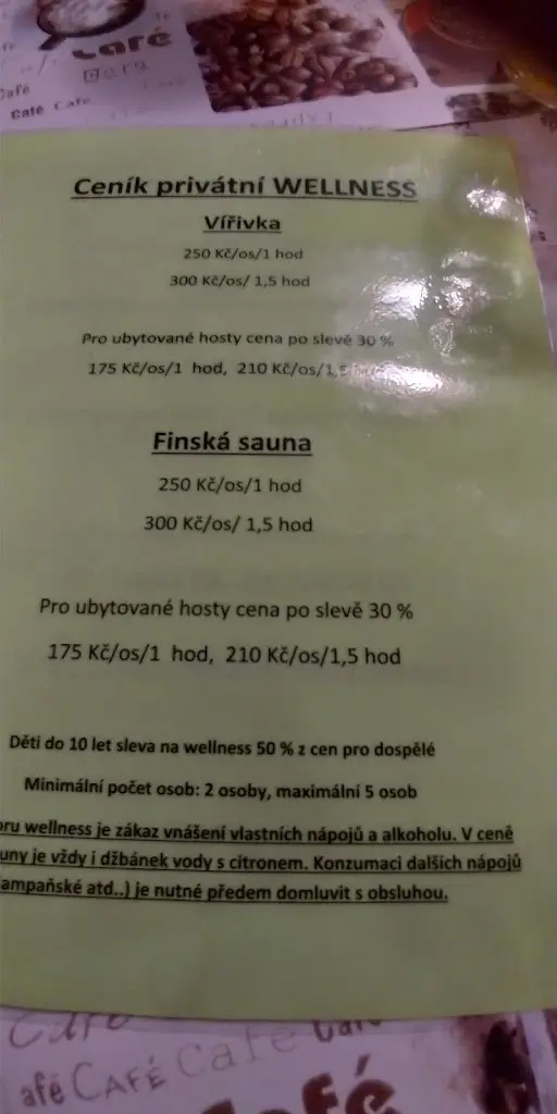 Menu_Apartmány Andrea_Zdíkov_immagine_1