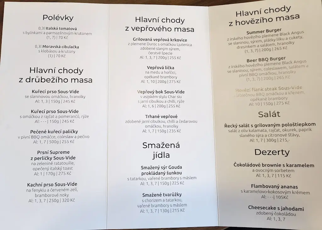 Menu_Restaurace Pod Hruškou_Bílovice nad Svitavou_immagine_1