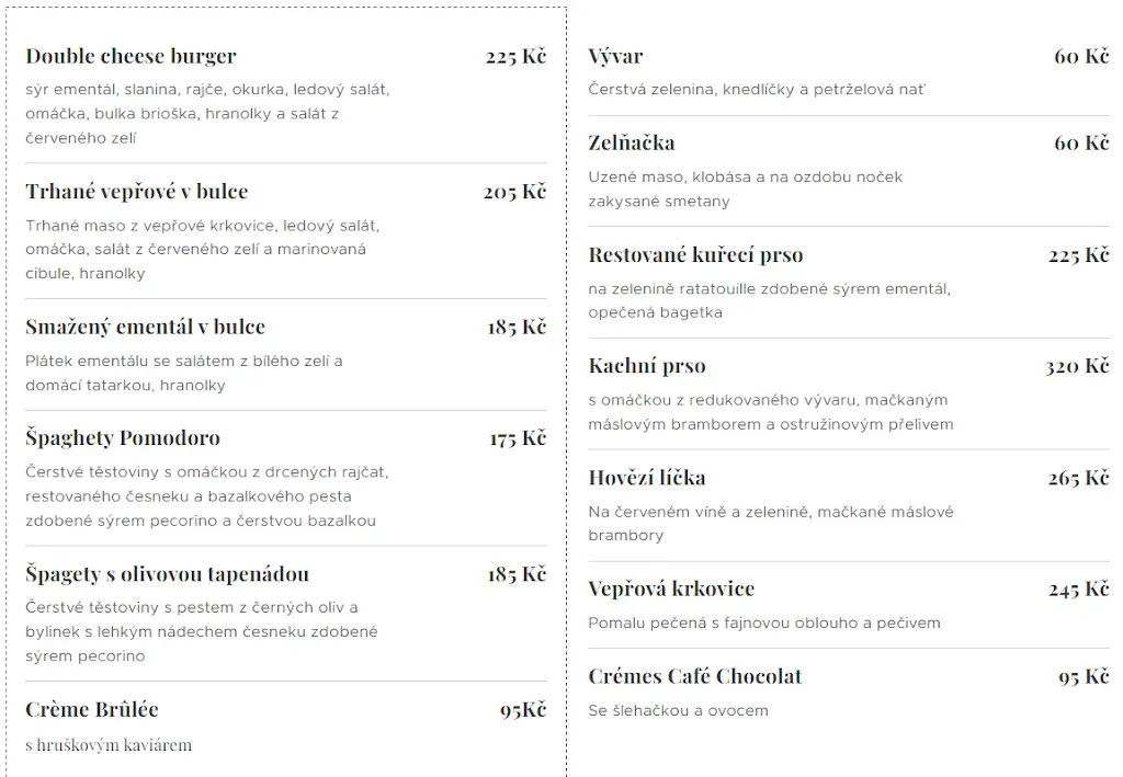 Menu_Restaurace Pod Hruškou_Bílovice nad Svitavou_immagine_3