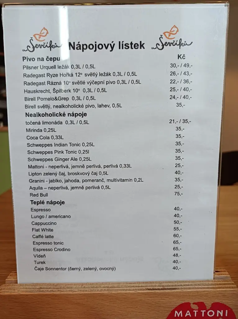 Menu_Restaurace U Ševčíků_Bílovice nad Svitavou_image_1