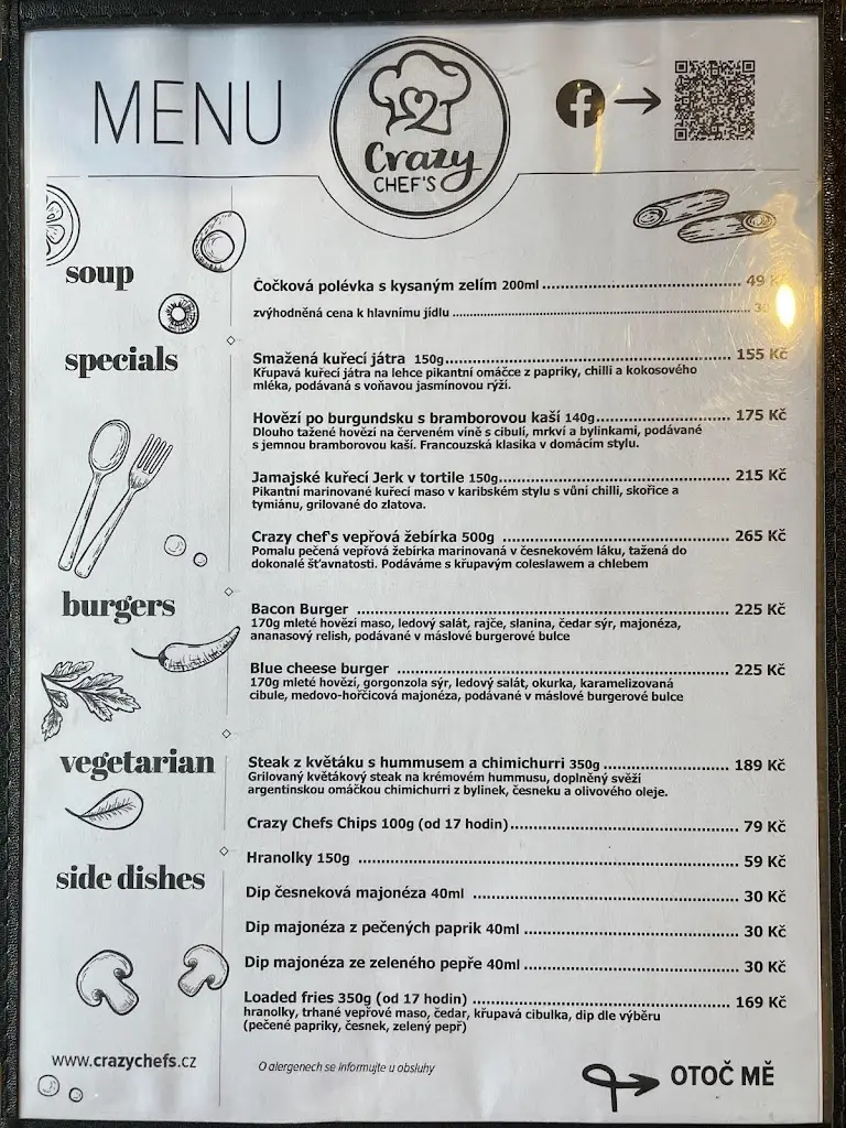 Menu_Crazy Chefs Hospoda_Blažovice_image_4