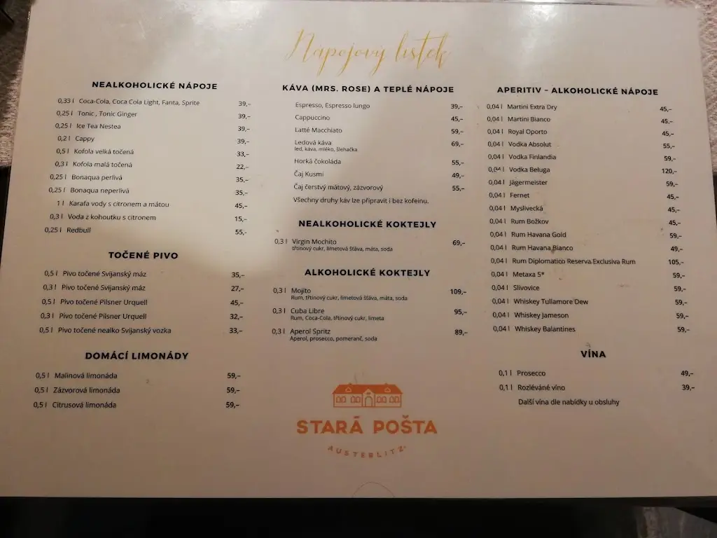 Menu_Restaurace Stará Pošta_Blažovice_image_2