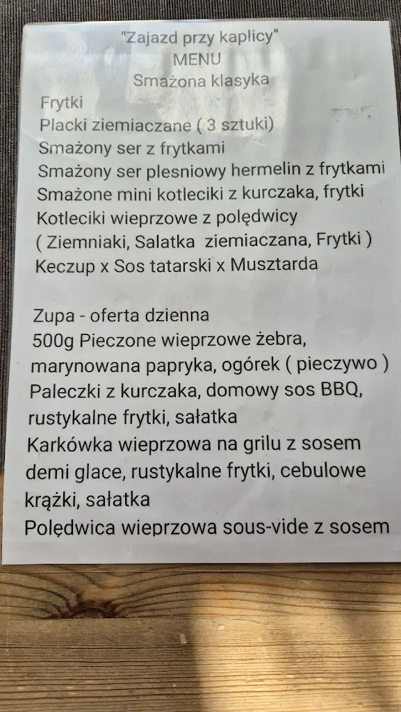 Menu_Hostinec U kapličky_Blažovice_immagine_1