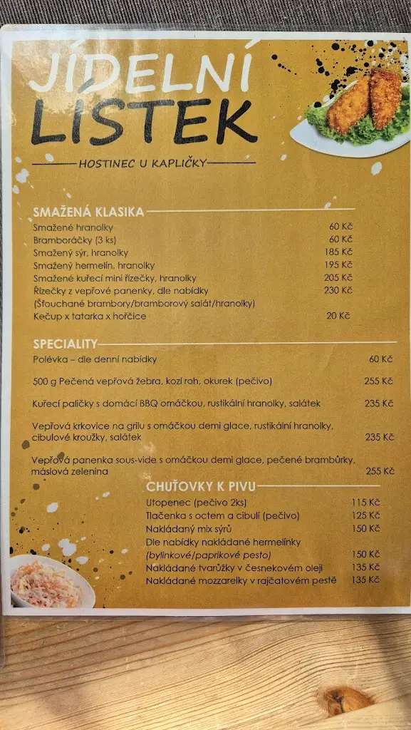 Menu_Hostinec U kapličky_Blažovice_immagine_4