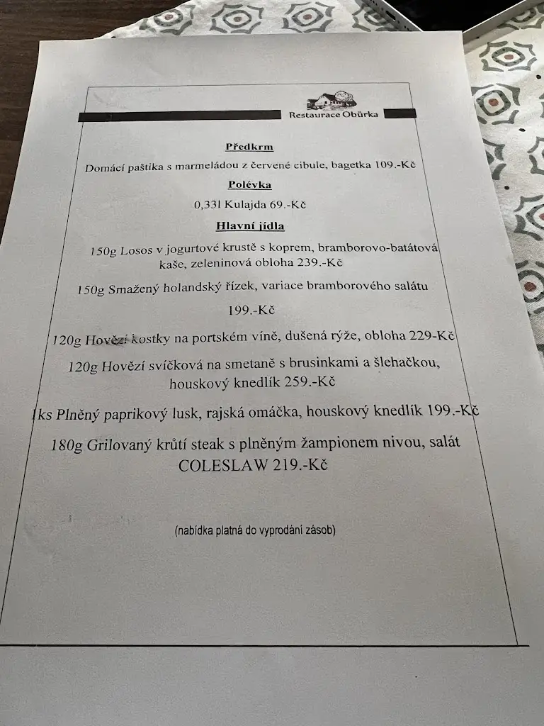 Menu_Restaurace Obůrka_Blansko_image_1