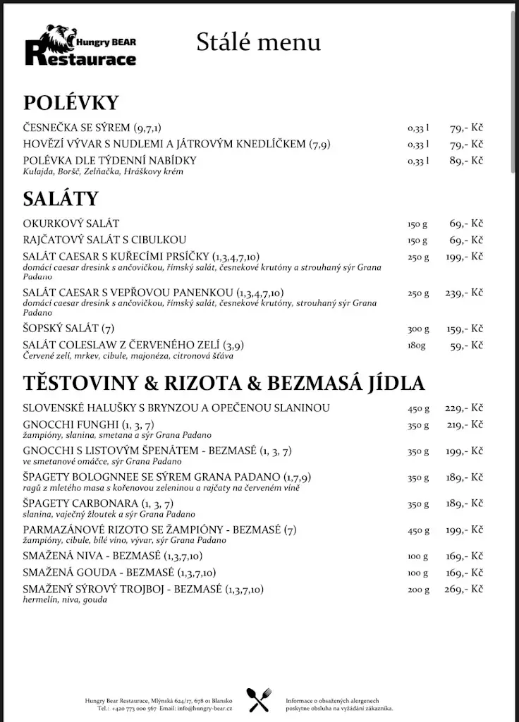 Menu_Hungry Bear Restaurace_Blansko_image_4