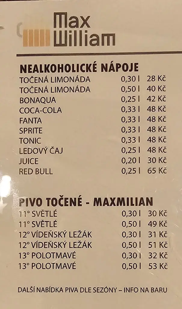 Menu_Hospůdka Maxwilliam_Blížkovice_image_3