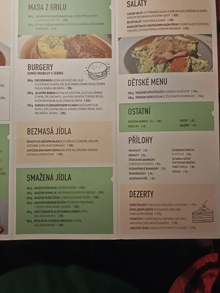 Menu_Restaurace U Bohuslavů_Blížkovice_immagine_4