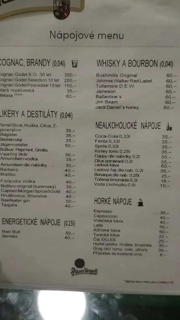 Menu_Bowling Sport Bar_Blížkovice_image_2