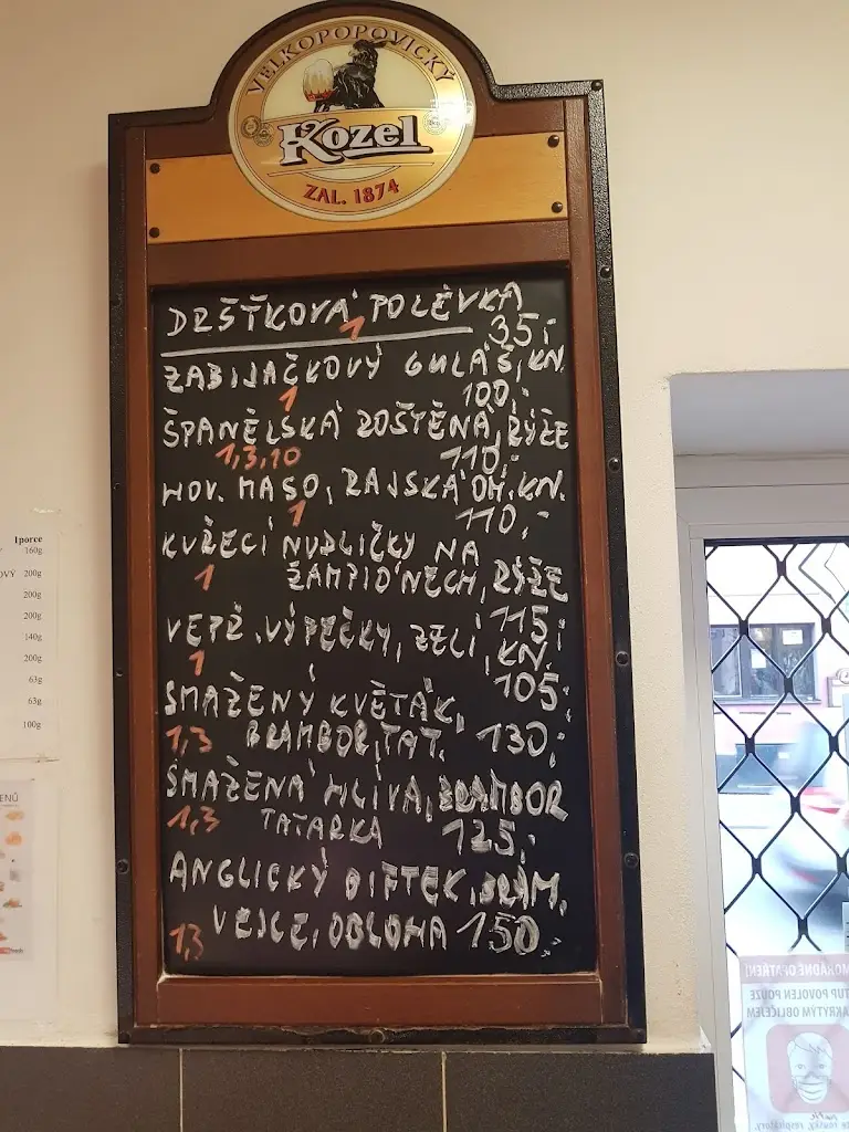 Menu_Restaurace Na Růžku_Blížkovice_immagine_2