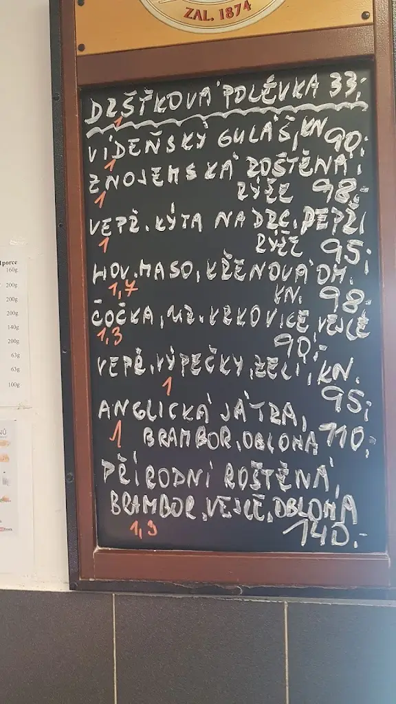 Menu_Restaurace Na Růžku_Blížkovice_immagine_4