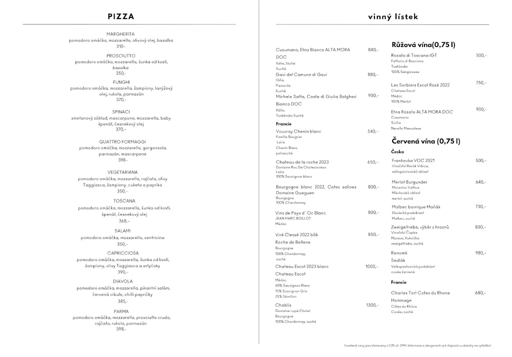 Menu_Restaurace Aldrovka_Blížkovice_immagine_1