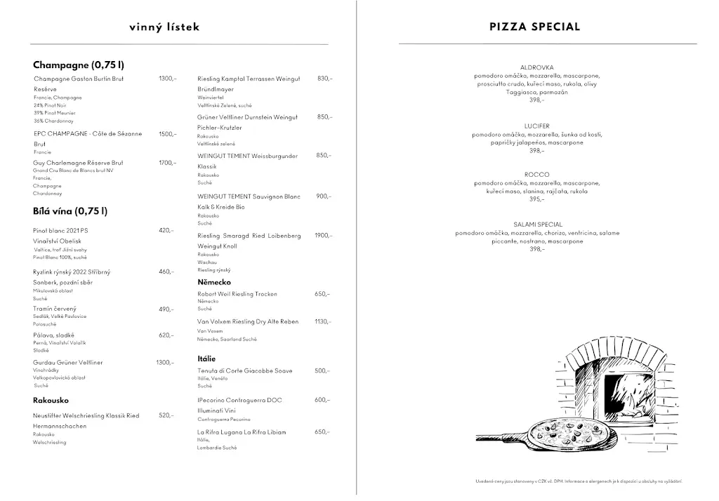 Menu_Restaurace Aldrovka_Blížkovice_immagine_4