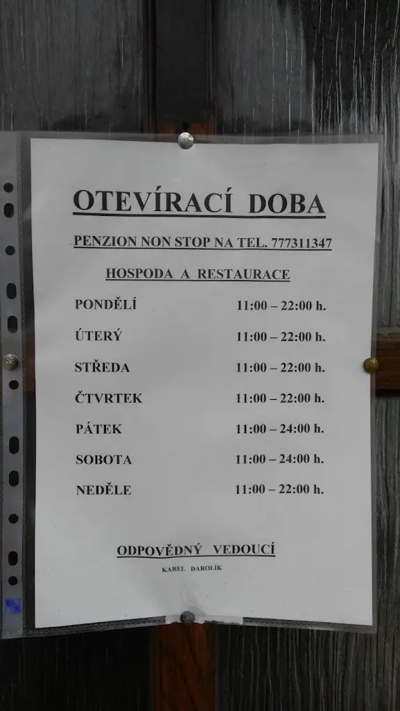 Menu_Restaurace Pension Xaver_Blučina_immagine_4