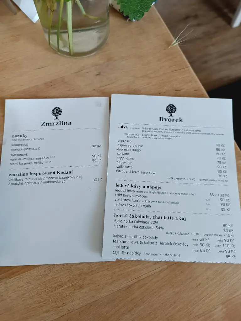 Menu_Dvorek Bořetice / café wine bistro_Bořetice_image_4