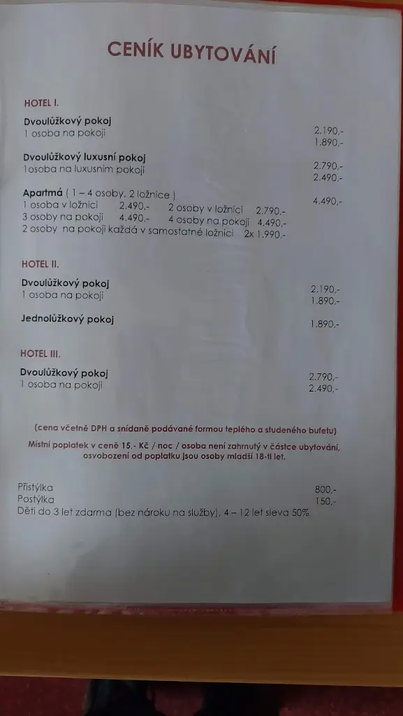 Menu_Hotel Kraví Hora_Bořetice_immagine_3