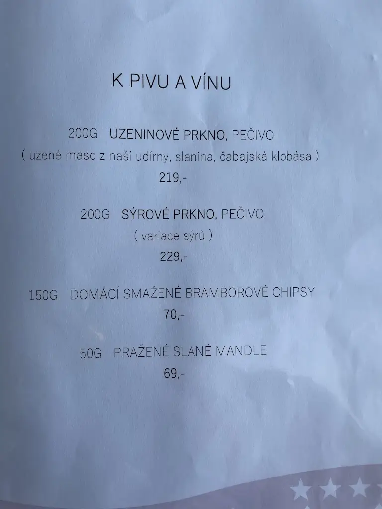 Menu_Hotel Kraví Hora_Bořetice_immagine_4