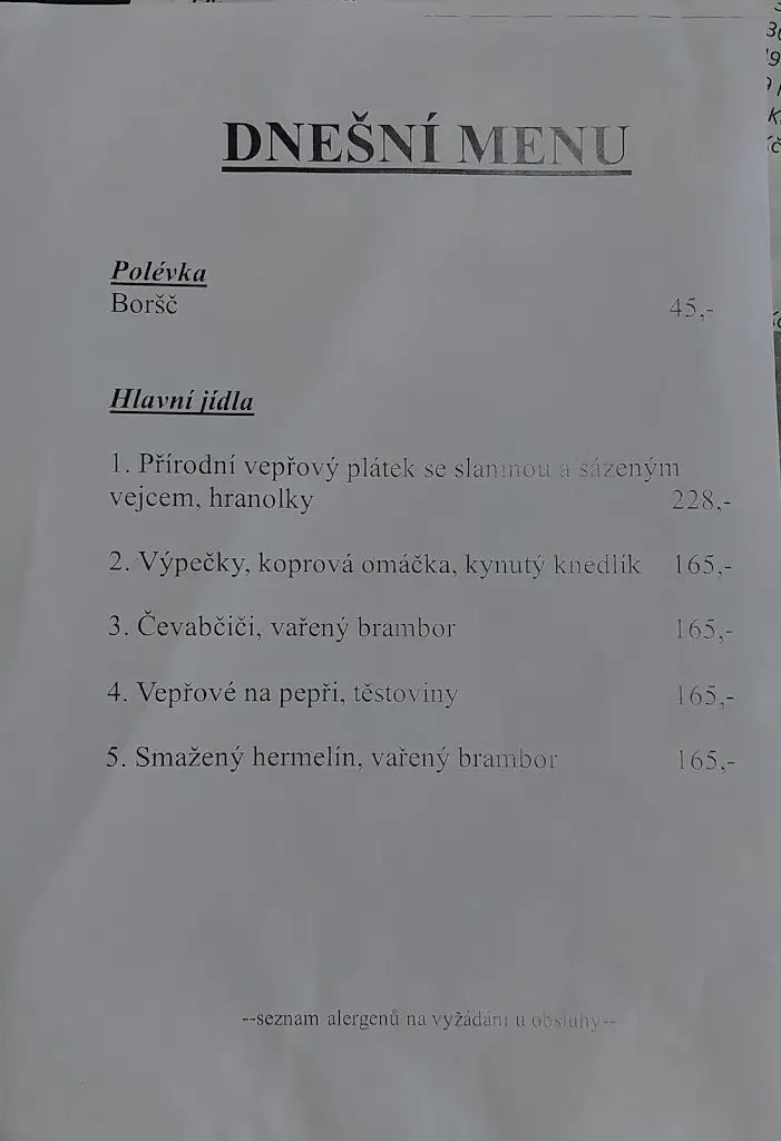 Menu_Penzion Mlýn_Bořetice_image_2