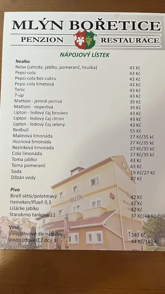 Menu_Penzion Mlýn_Bořetice_image_4