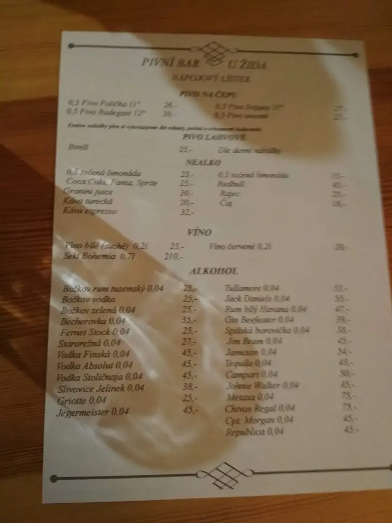 Menu_Rabínův Šenk_Boskovice_immagine_3