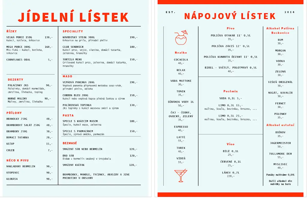 Menu_Řízkárna_Boskovice_immagine_1