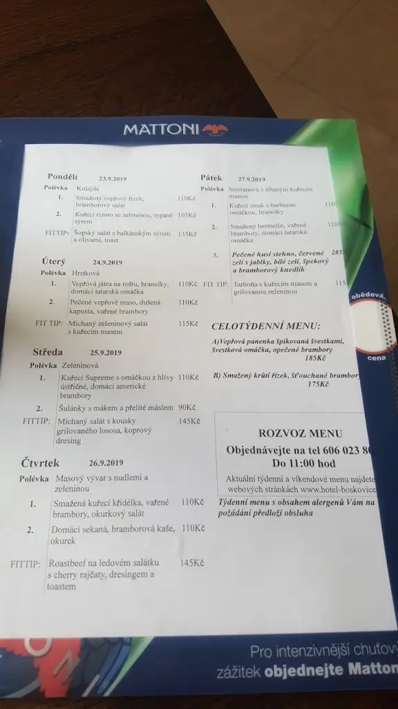 Menu_Hotel Slavia - ubytování a restaurace Boskovice_Boskovice_image_4