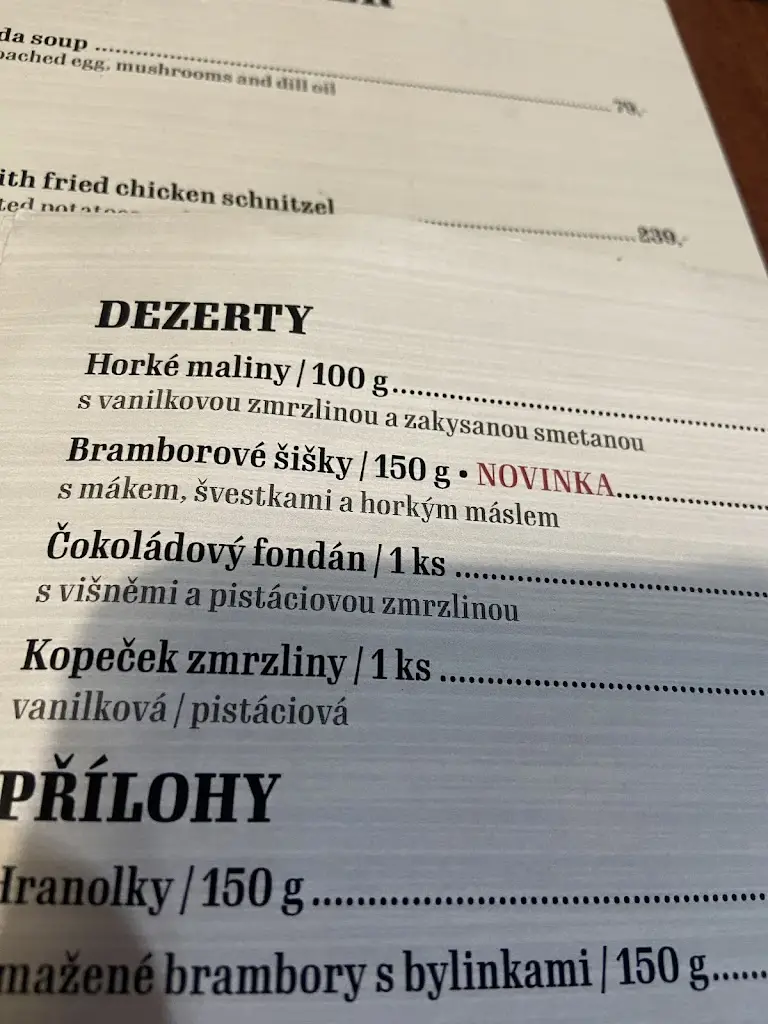 Menu_Park Restaurant_Břeclav_immagine_1