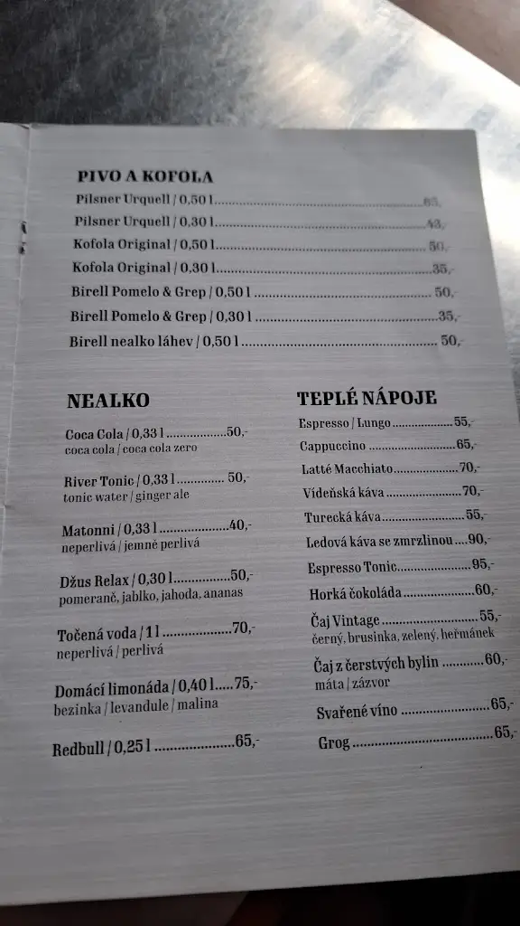 Menu_Park Restaurant_Břeclav_immagine_2