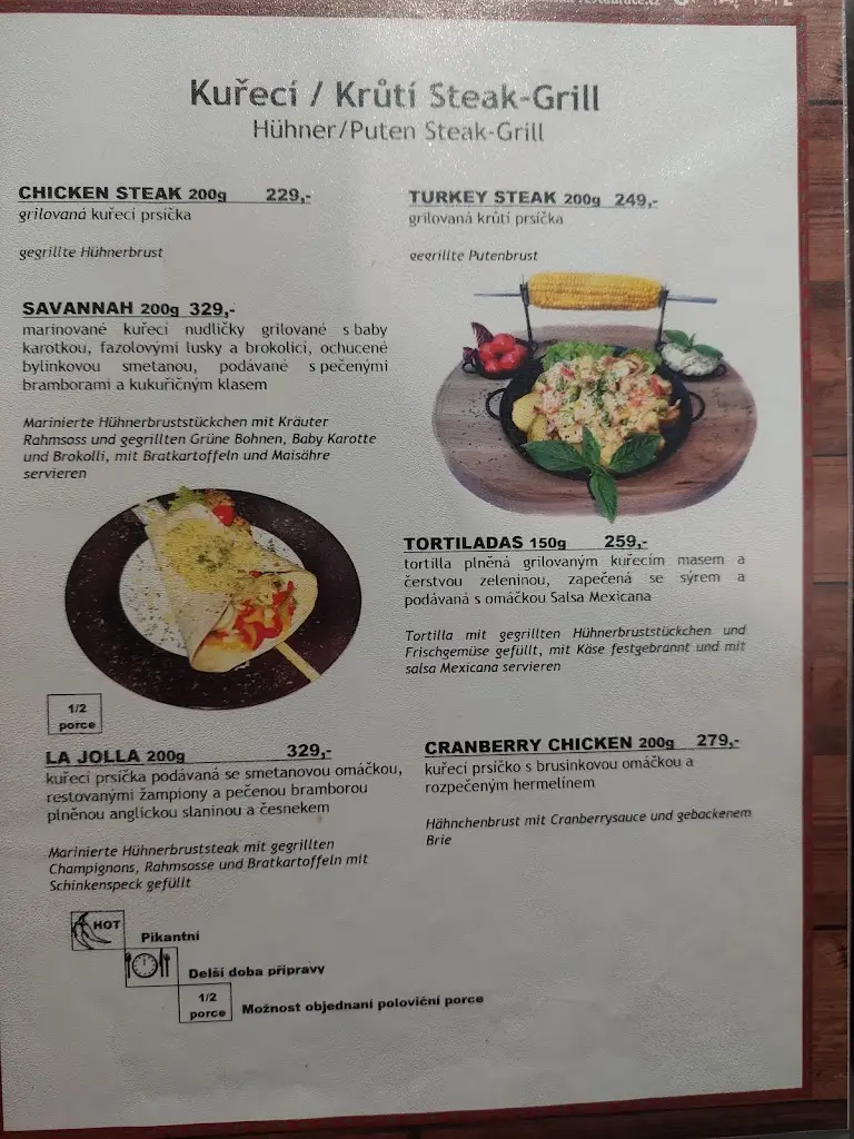 Menu_Steak House Codys_Břeclav_immagine_4