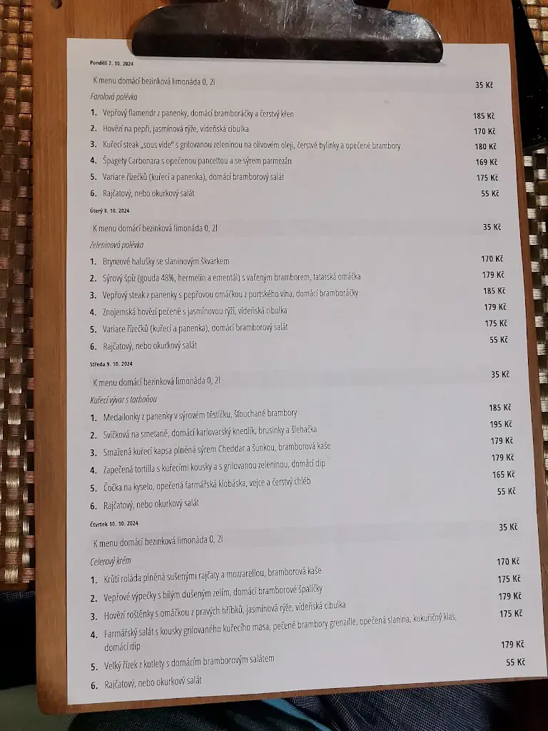 Menu_Restaurace a penzion u Doubků_Břeclav_immagine_1