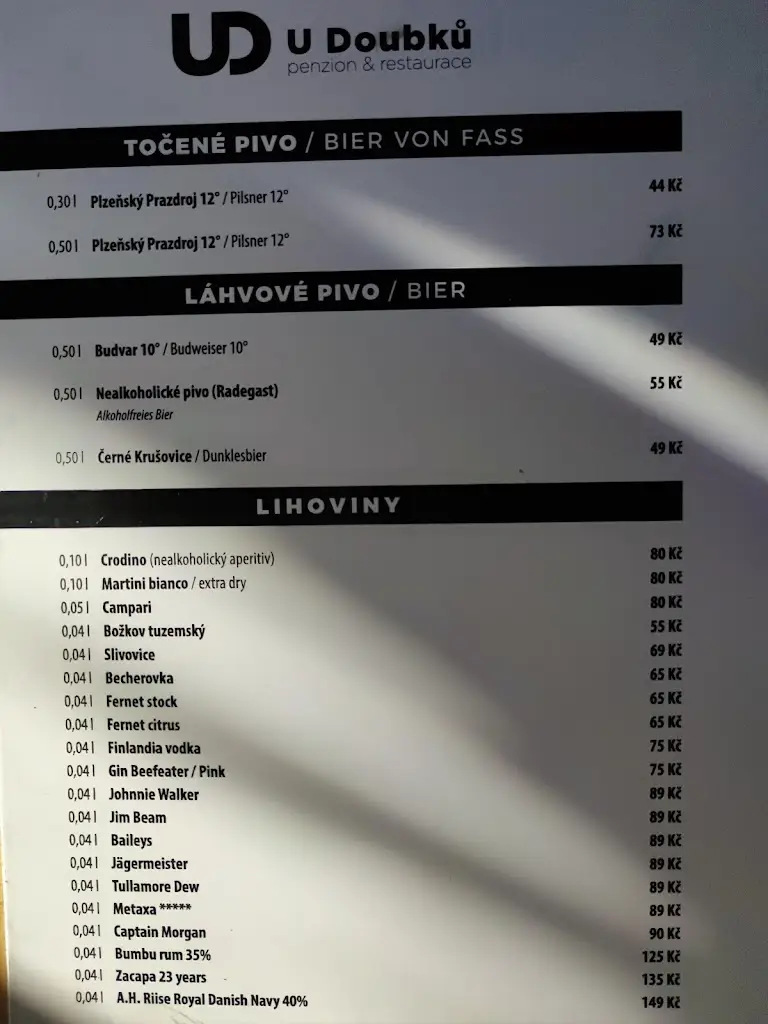 Menu_Restaurace a penzion u Doubků_Břeclav_immagine_3