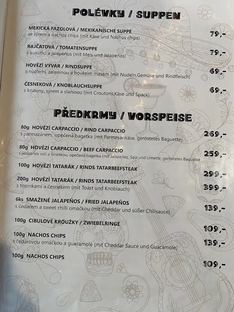 Menu_Popocatepetl Mexican restaurant_Břeclav_image_4