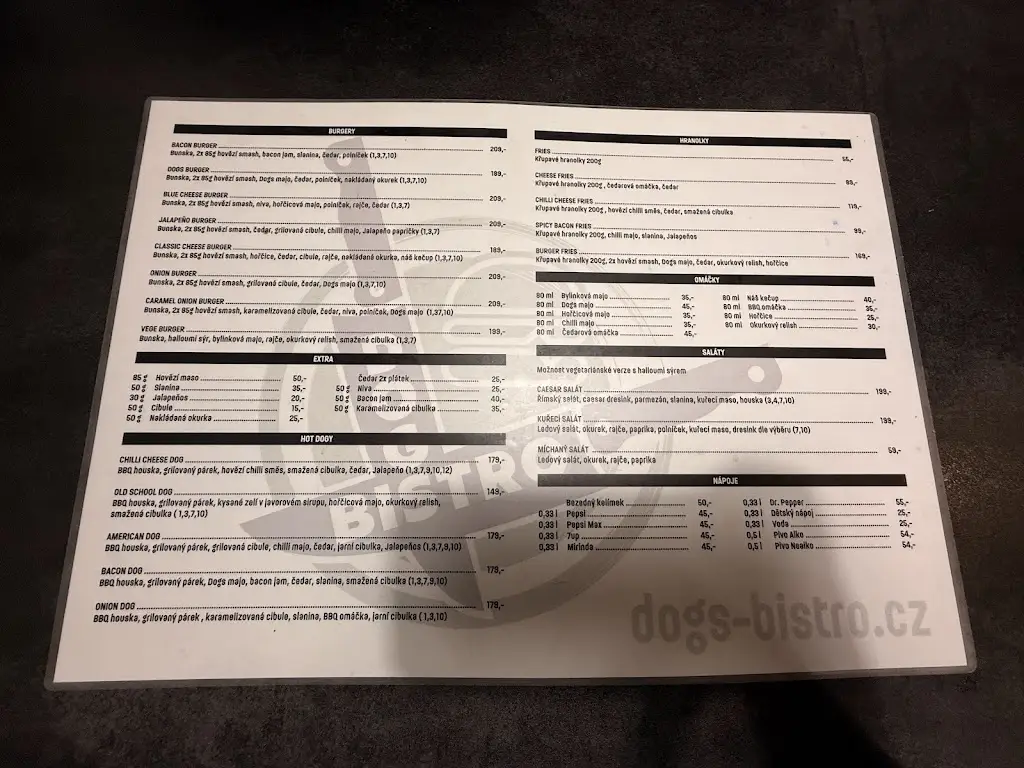Menu_Dogs Bistro_Břeclav_image_1