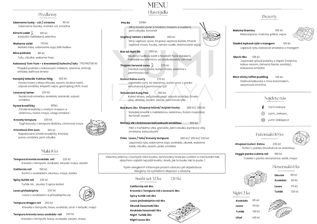Menu_Yumi Izakaya_Břeclav_immagine_3
