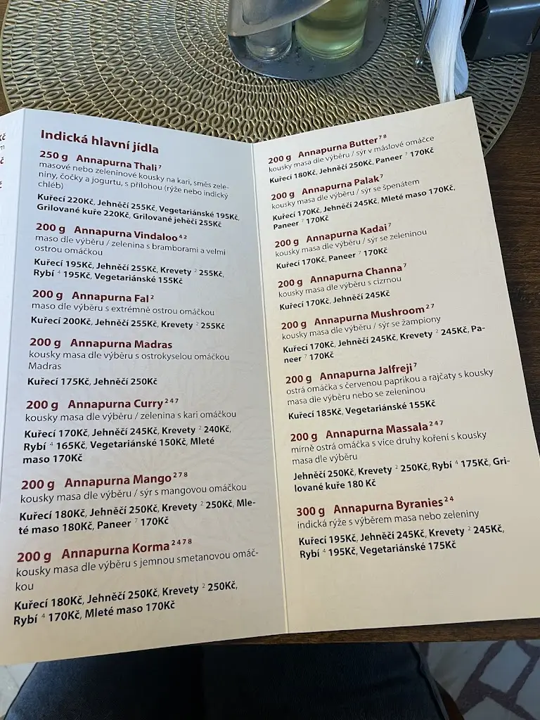 Menu_Annapurna Nepálská & Indická kuchyně_Břeclav_image_1