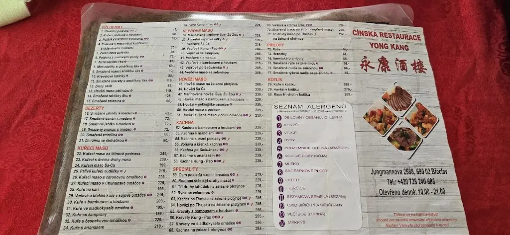 Menu_Restaurace Yong Kang_Břeclav_image_1