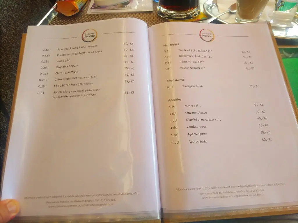Menu_Restaurace Pohoda_Břeclav_immagine_4