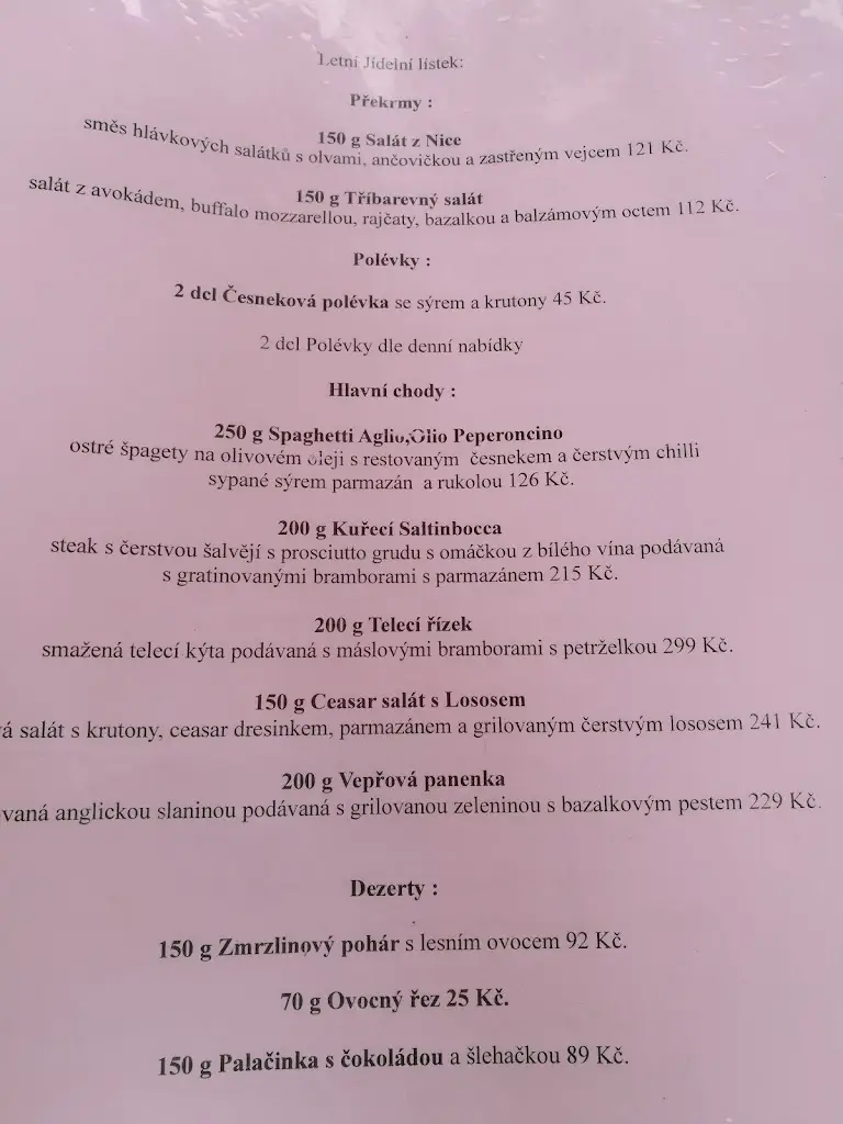 Menu_Restaurace Harmonie_Břeclav_immagine_2