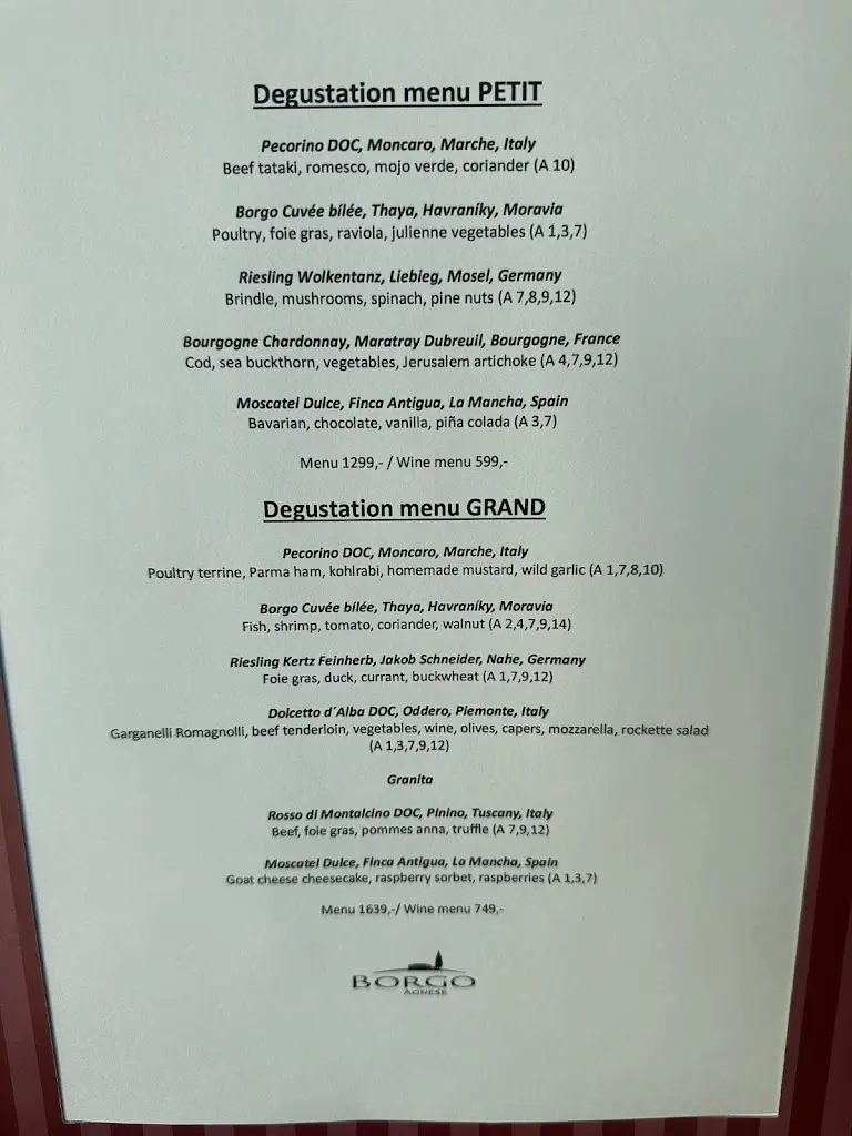 Menu_Borgo Agnese_Brno_immagine_2